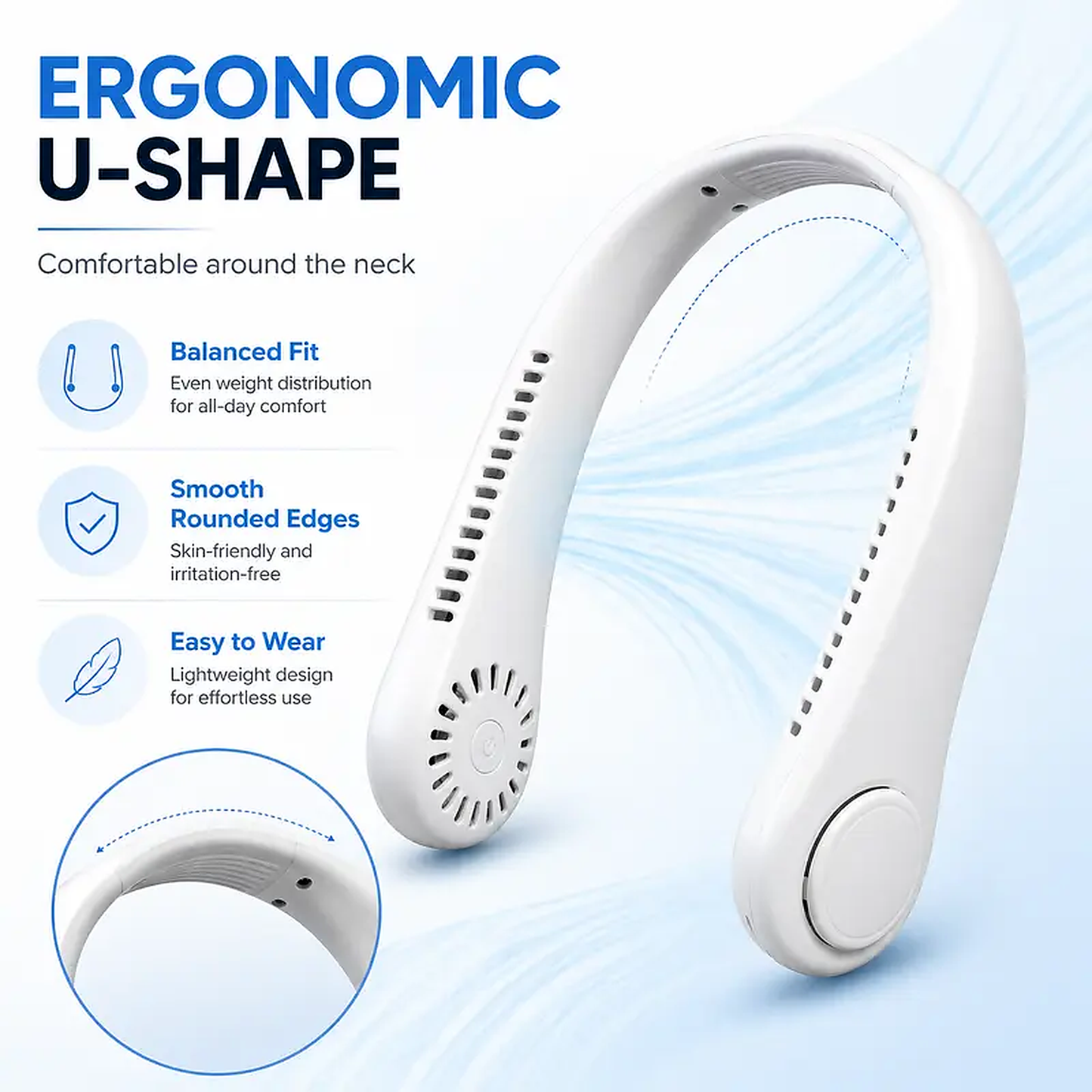 Rechargeable Neck Fan